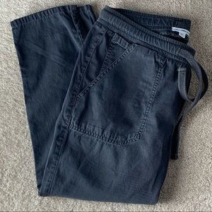 James Perse Stretch Twill Cropped Utility Pants